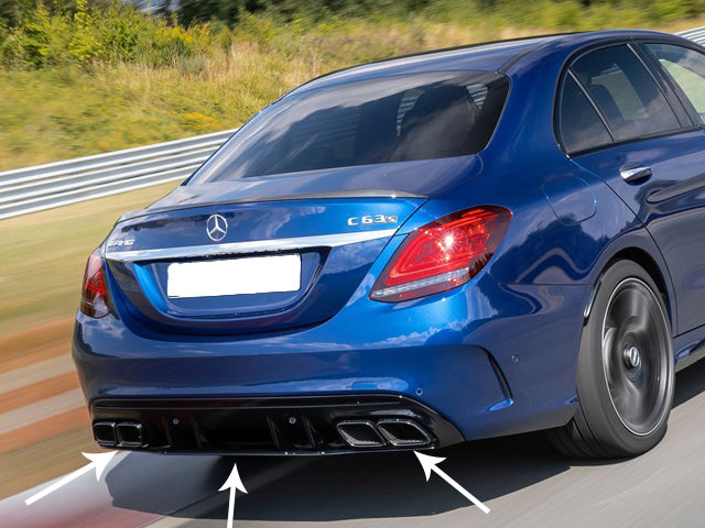 AMG C63 Diffuser Facelift