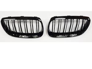 BMW 3 Series E92 E93 Coupe Cabriolet Kidney Grill Grilles Twin Bar M Sport Gloss Black LCI from April 2010