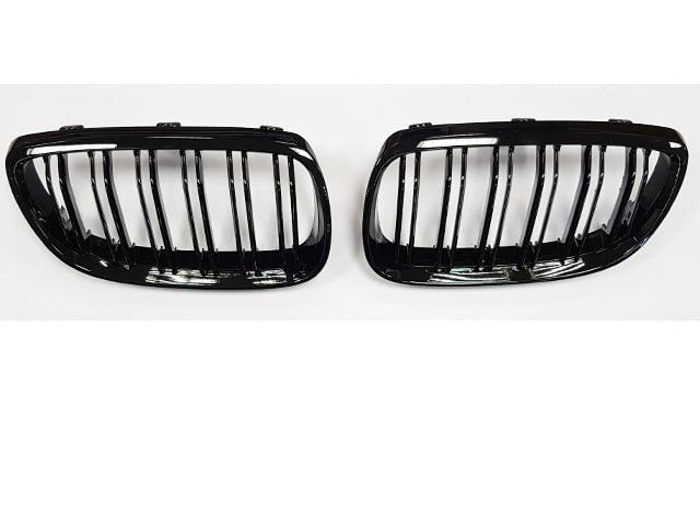 BMW 3 Series E92 E93 Coupe Cabriolet Kidney Grill Grilles Twin Bar M Sport Gloss Black LCI from April 2010