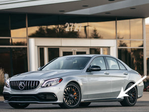 AMG Side Sill Panels in Gloss Black W205 C Class Saloon / Sedan & Estate / Wagon / Kombi