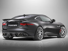 Load image into Gallery viewer, Jaguar F Type Coupe and Cabriolet Quad Exhaust with Black Tailpipes