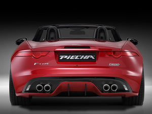 Jaguar F Type Coupe and Cabriolet Quad Exhaust with Black Tailpipes