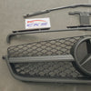 Mercedes C Class W204 C63 Style Grille Matt Black with Separate Top Frame Bar