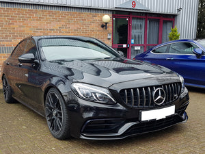 AMG C63 GTS Panamericana Gloss Chrome & Black AMG C63 ONLY OEM Grille FACELIFT 2019+