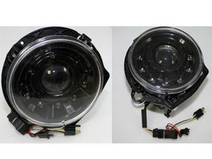 W463 G Wagen LED Headlamps in Black Right Hand Drive Vehicles 1986-2009