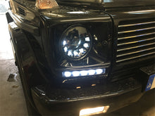 Load image into Gallery viewer, W463 G Wagen LED Headlamps in Black Right Hand Drive Vehicles 1986-2009