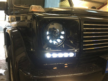 Load image into Gallery viewer, W463 G Wagen LED Headlamps in Black Right Hand Drive Vehicles 1986-2009
