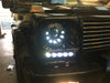 W463 G Wagen LED Headlamps in Black Right Hand Drive Vehicles 1986-2009