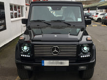 Load image into Gallery viewer, W463 G Wagen LED Headlamps in Black Right Hand Drive Vehicles 1986-2009