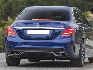 AMG C63 Diffuser & Exhaust Tailpipes Package W205 S205