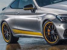 Indlæs billede til gallerivisning AMG C63 S Edition 1 Coupe Cabriolet Side Sill Trim Panels Gloss Black