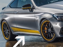 Indlæs billede til gallerivisning AMG C63 S Edition 1 Coupe Cabriolet Side Sill Trim Panels Gloss Black