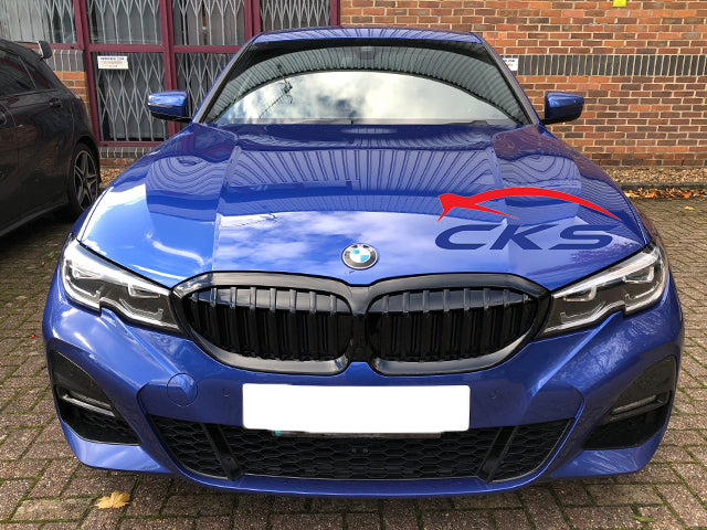 BMW 3 Series G20 G21 Kidney grill Grilles Gloss Black Single Bar Design