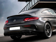 Afbeelding in Gallery-weergave laden, AMG C63 S Coupe Boot Trunk Lid Aero Spoiler Facelift 2019+ Night Package Black A2057901900
