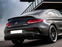 Carica l&#39;immagine nel visualizzatore di Gallery, AMG C63 S Coupe Boot Trunk Lid Aero Spoiler Facelift 2019+ Night Package Black A2057901900