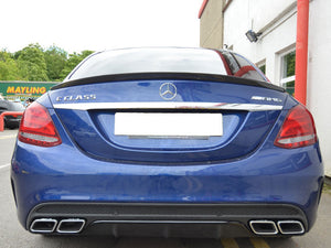 AMG C63 W205 Carbon Fibre Boot Trunk Spoiler Saloon