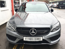 Load image into Gallery viewer, mercedes c class c63 style grille matt black
