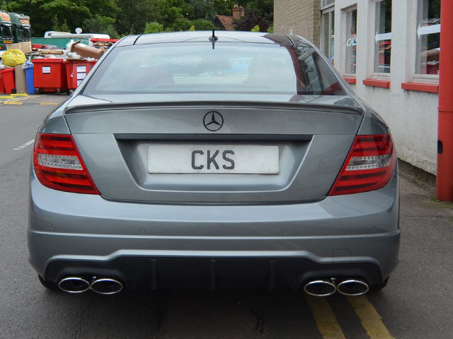 Mercedes W204 Quad Exhaust