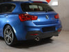 BMW M135i Sport Cat Back Exhaust Non-Resonated 2012 Models onwards