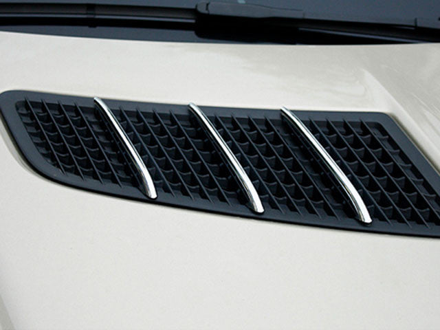 R172 SLK SLC Chrome Bonnet Hood fins 6pcs