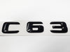 C63 Gloss Black Emblem