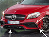 AMG A45 & A Class AMG Line Gloss Black Front Bumper Aero Spoiler Set 2016+