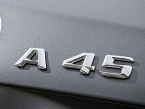AMG A45 Boot Trunk lid badge in Chrome