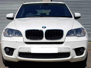 BMW X6 E71 Kidney grill Grilles Chrome & Black Twin Bar M Style from 2008