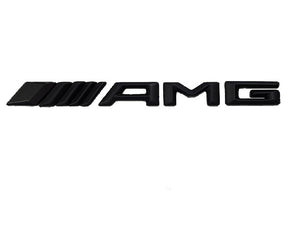 AMG Boot Trunk lid Badge 142mm Length x 13mm Height Satin Black