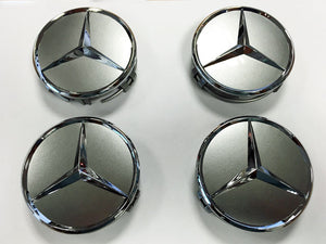 Mercedes alloy wheel centre caps Smokey Grey