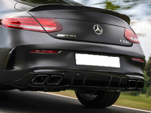 Afbeelding in Gallery-weergave laden, AMG C63 S Rear Diffuser Aerodynamic Trims Set 3pcs Coupe Cabriolet Facelift 2019 models