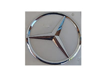 Indlæs billede til gallerivisning Mercedes Benz Chrome Star emblem 85mm - easy fit via pre-applied adhesive tape - SOLD AS 1PC