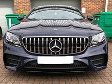Carica l&#39;immagine nel visualizzatore di Gallery, Mercedes E Class Saloon Estate W213 S213 Panamericana GT GTS Grille Chrome &amp; Black until June 2020 NOT FOR E63