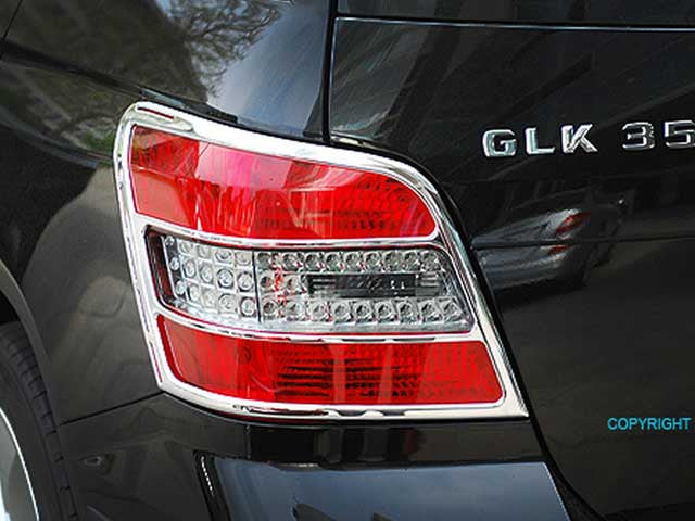 X204 GLK Chrome Tail lamp surrounds 2008 to 06/2012