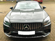 Mercedes SLC R172 Panamericana GT GTS Grille Black with Chrome Bars