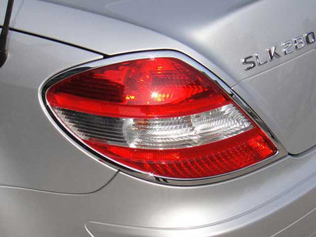 R171 SLK chrome tail lamp surrounds set