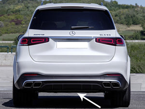 AMG GLS63 Diffuser and Tailpipe Package Chrome or Night Package Black X167 FROM 2021 ONWARDS