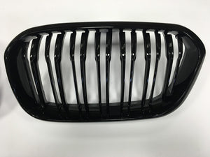 BMW 1 Series Twin Bar Black grilles