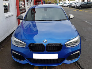 BMW 1 Series F20 F21 Kidney Grill Grilles Matt Black Single Bar