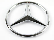 Chrome Mercedes star emblem