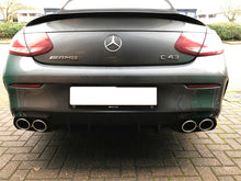 Indlæs billede til gallerivisning AMG C43 Facelift Diffuser &amp; Exhaust Tailpipes Package C205 A205 Night Package Black OR Chrome