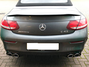 AMG C43 Facelift Diffuser & Exhaust Tailpipes Package C205 A205 Night Package Black OR Chrome