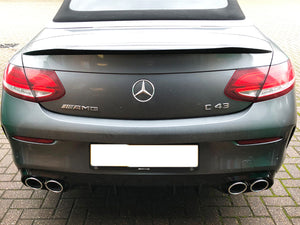 AMG C43 Facelift Diffuser & Exhaust Tailpipes Package C205 A205 Night Package Black OR Chrome - High quality aftermarket