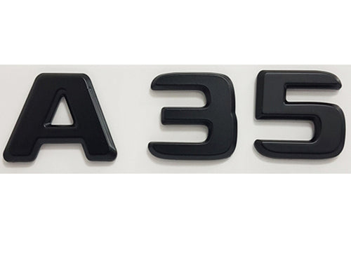 A35 badge emblem Satin Black