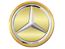 Load image into Gallery viewer, AMG Alloy Wheel Centre Caps Gold Centre Lock Design