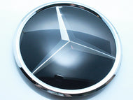 Distronic Emblem for Pre and Facelift 2019+ Models - Black with Chrome Star & Chrome Surround