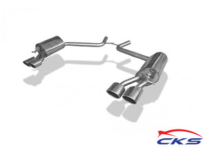 CKS W219 CLS Sport Quad Tailpipe Exhaust with 4 x AMG Style Oval tailpipes