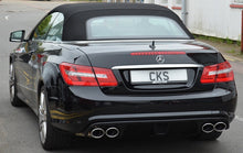 Afbeelding in Gallery-weergave laden, CKS W207 E Class Coupe Cabriolet Sport Exhaust with 4 x AMG Style Oval tailpipes