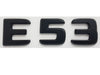 E53 boot trunk badge Satin Black