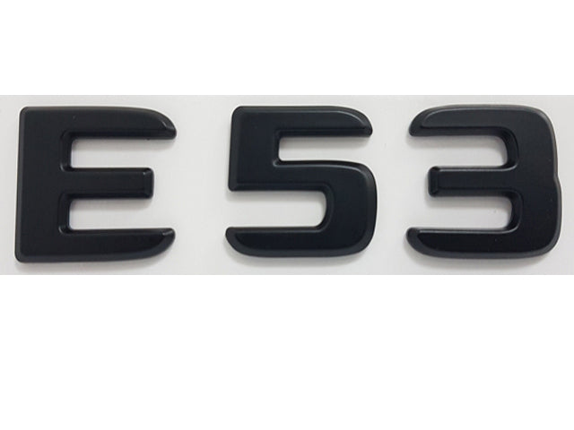 E53 boot trunk badge Satin Black